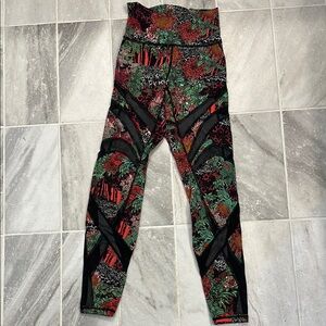Lululemon Floral & Mesh Leggings